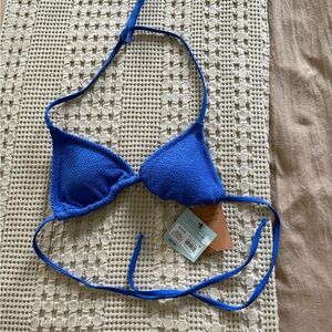NEW Shade & Shore Blue Bikini Top Size S